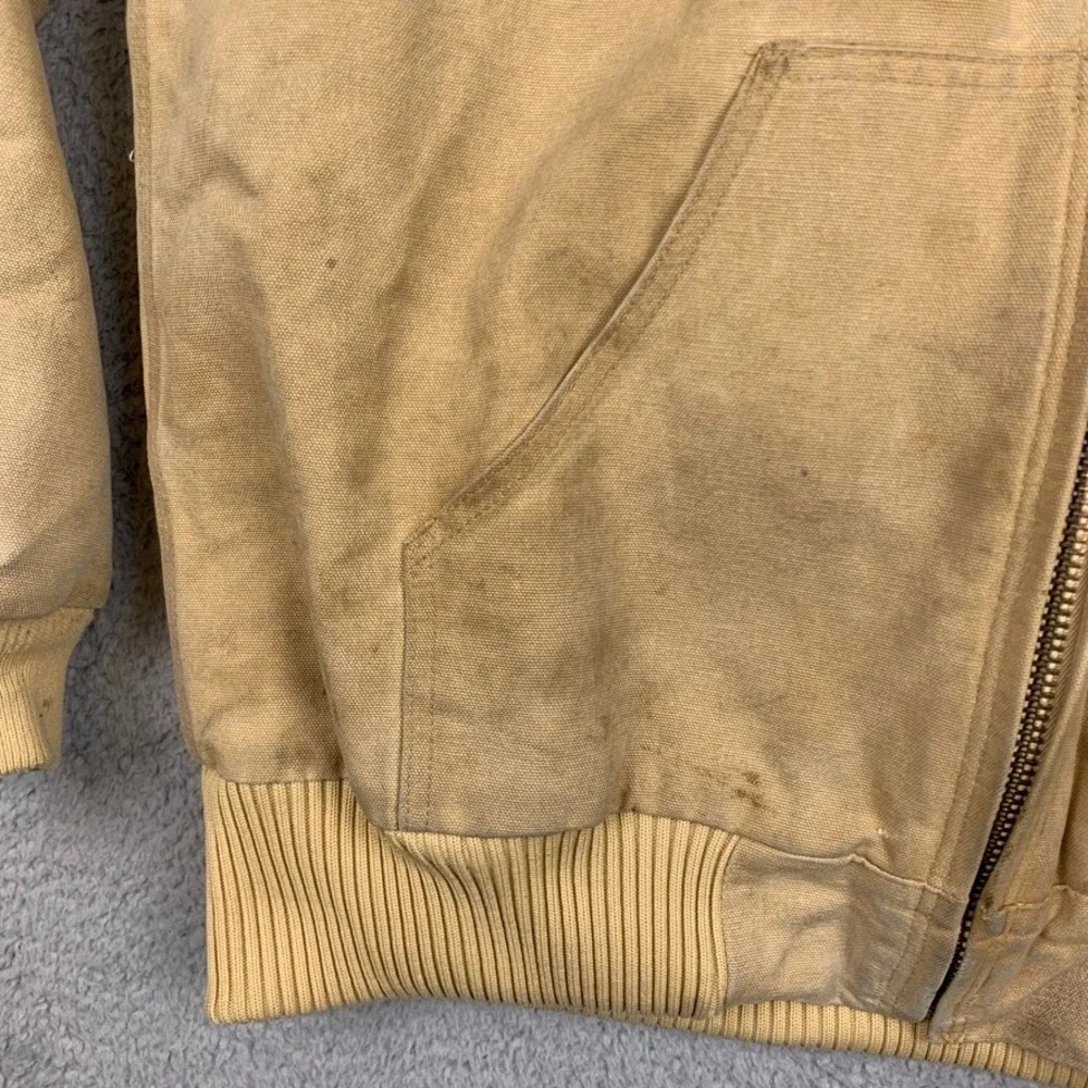 Vintage Carhartt Jacket Mens Medium J130 WET Active Jacket Quilted Distressed - Picture 13 of 16
